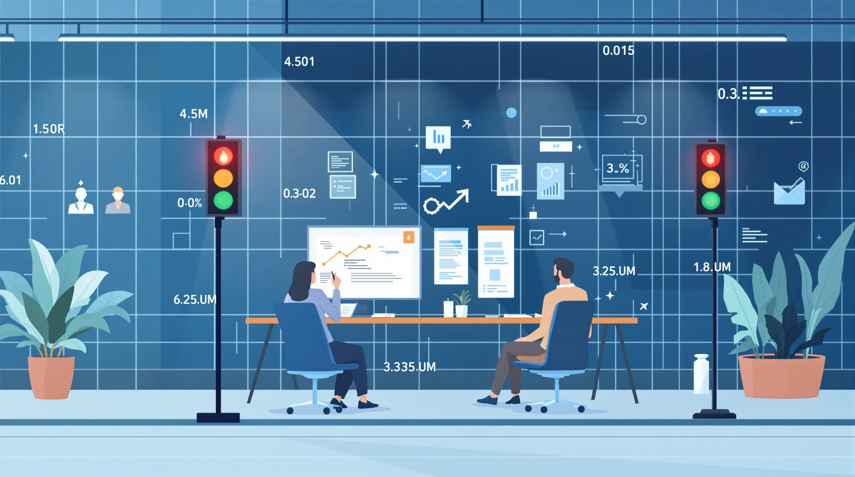 Five-signal vendor evaluation checklist with yes/no scoring columns and traffic-light color-coded total score