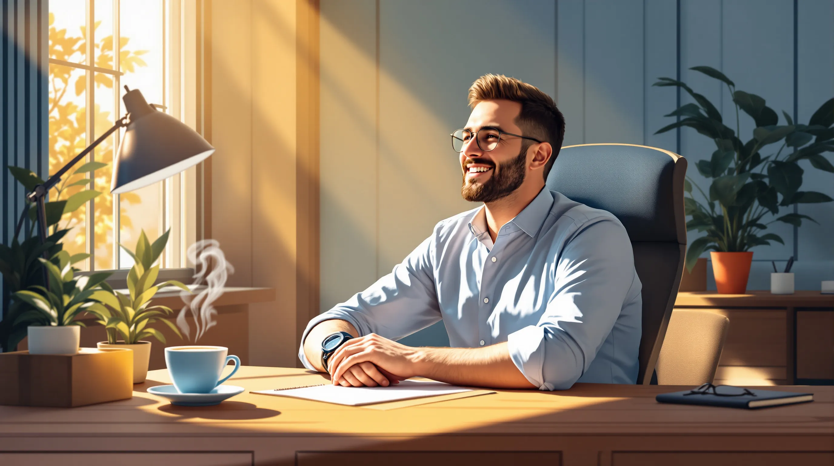 Photorealistic editorial photo of a small business owner