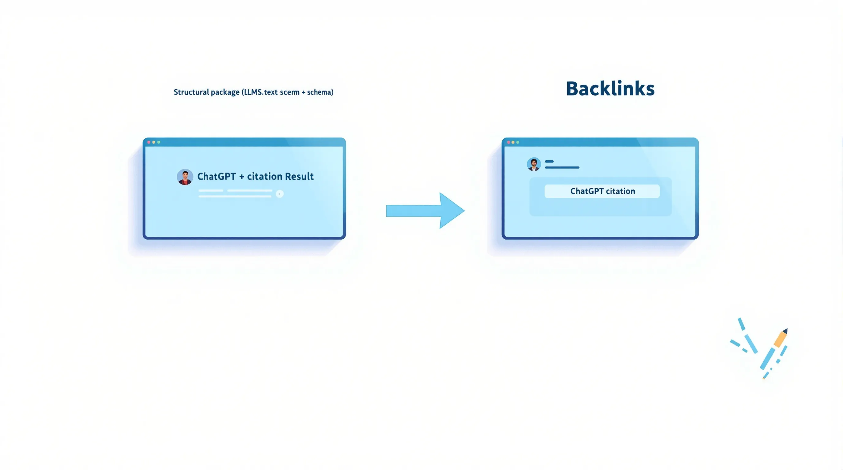 A clean split-screen comparison scene for a SaaS marketing context. Left side